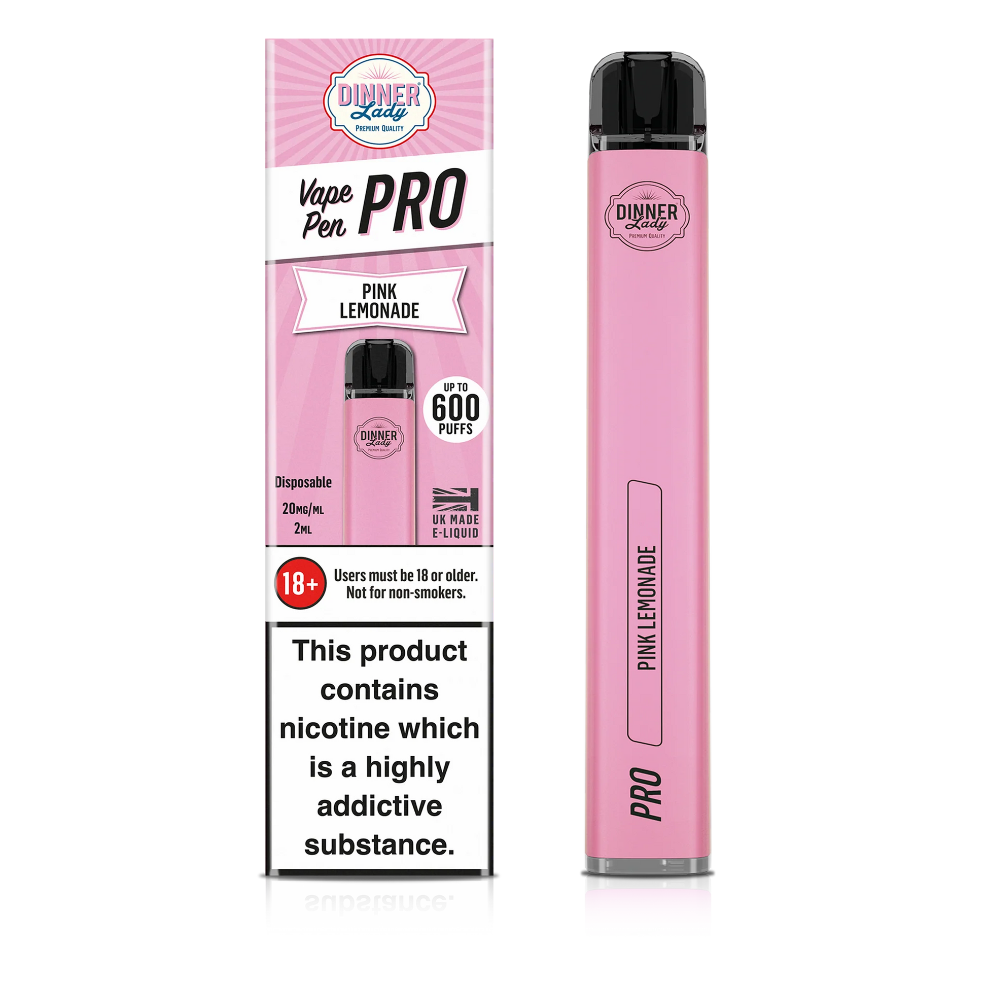 Dinner Lady Pink Lemonade Disposable Vape Pen Pro  RN Vape Shop   