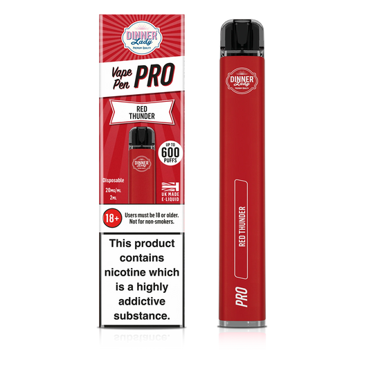 Dinner Lady Red Thunder Disposable Vape Pen Pro  RN Vape Shop   