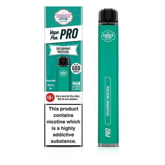 Dinner Lady Spearmint Menthol Disposable Vape Pen Pro  RN Vape Shop   