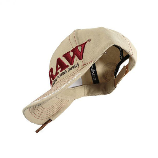RAW Rolling Papers Tan Baseball Snapback Smokers Cap With Packing Tool RAW Rolling Papers Baseball RN Vape Shop   