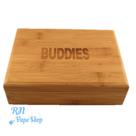 BUDDIES Wooden Box BUDDIES Wooden Sifter Storage Pollen Box RN Vape Shop   