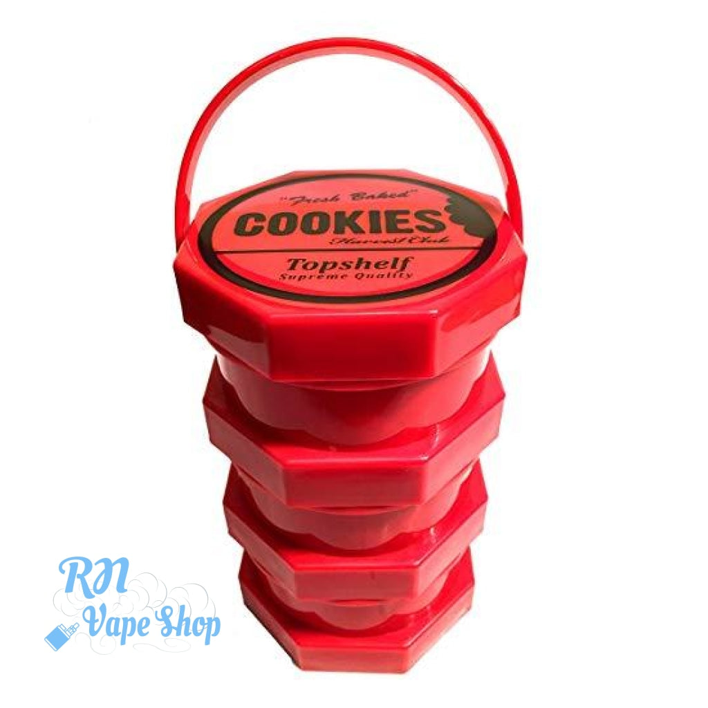 Wholesale Cookies 3 Parts Red Stacked Regular Storage Jar