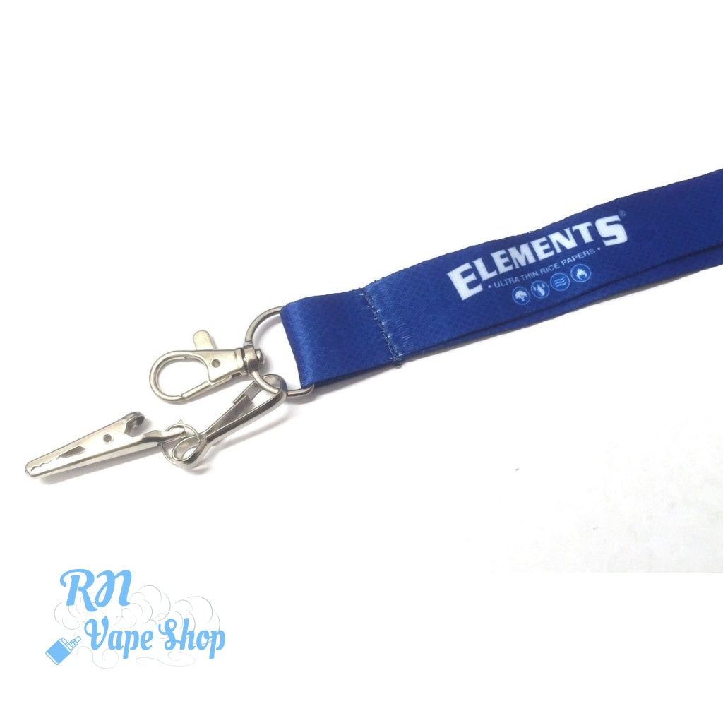 Elements Lanyard & Clip - Blue Elements Lanyard & Clip RN Vape Shop   