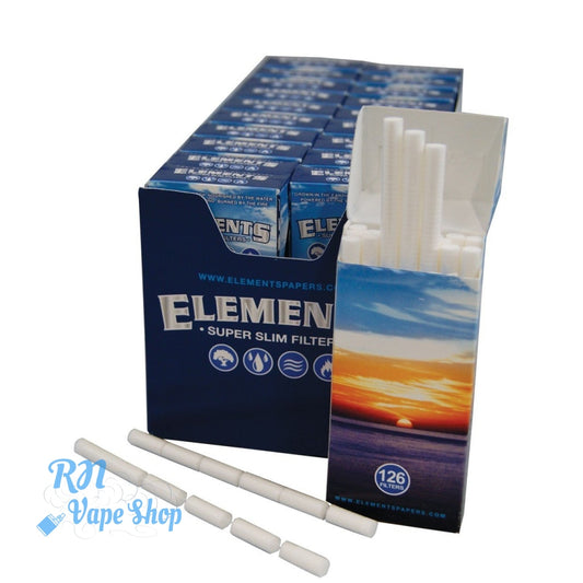 Elements Super Slim Stick Filter Tips Ø 5 mm Elements Rolling Tips RN Vape Shop Box of 20  