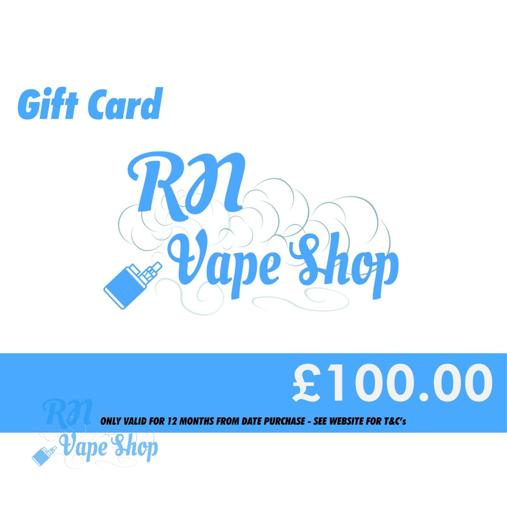 Gift Cards Gift Card RN Vape Shop £100.00 GBP  
