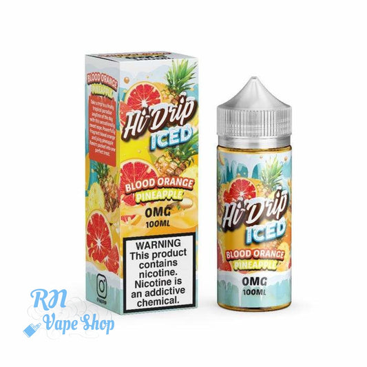 Hi Drip Iced Blood Orange Pineapple 100ml Shortfill E-Liquid  RN Vape Shop   