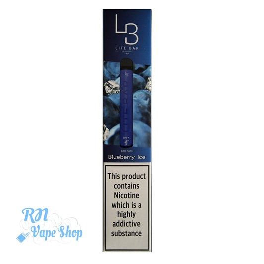 Lite Bar  - Blueberry Ice 2ml 0% Nicotine  RN Vape Shop   