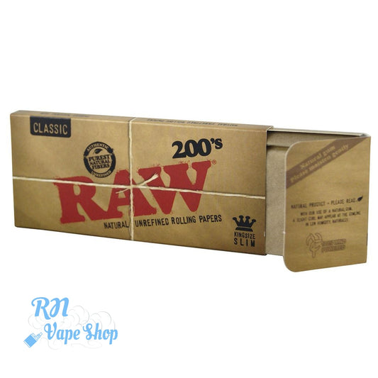 RAW Classic 200s King Size Slim Rolling Papers RAW Papers & Tips RN Vape Shop Single  