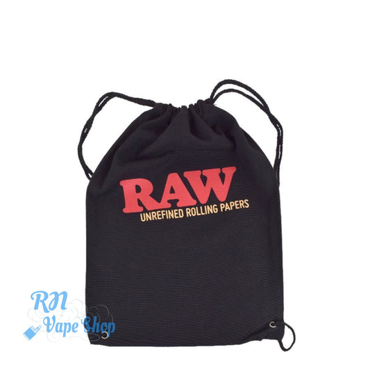 RAW Drawstring Bag - Black RAW Drawstring Bag RN Vape Shop   