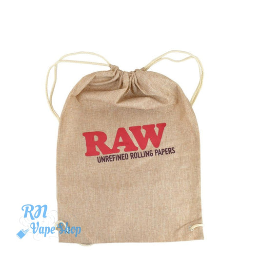 RAW Drawstring Bag - Tan RAW Drawstring Bag RN Vape Shop   