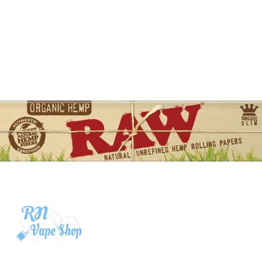 RAW Organic Hemp King Size Slim Rolling Papers RAW Rolling Papers RN Vape Shop Single Packs  