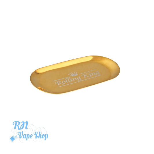 Rolling King GOLD Small Rolling Tray Rolling King Rolling Trays RN Vape Shop   