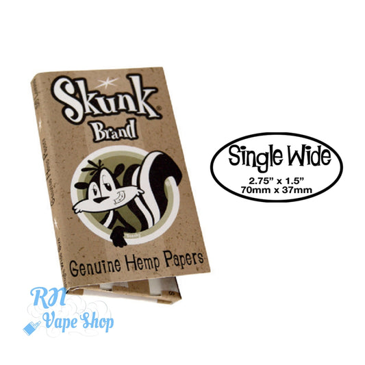 Skunk Brand Single Wide Rolling Papers Skunk Brand Rolling Papers RN Vape Shop   