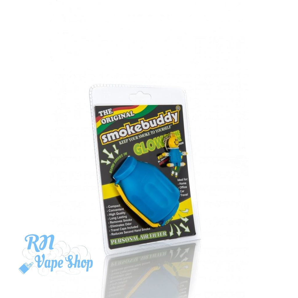 Smokebuddy Personal Air Filter Keeps second hand smoke away Smokebuddy Air Filter RN Vape Shop Blue (Glow in the Dark) - Original  