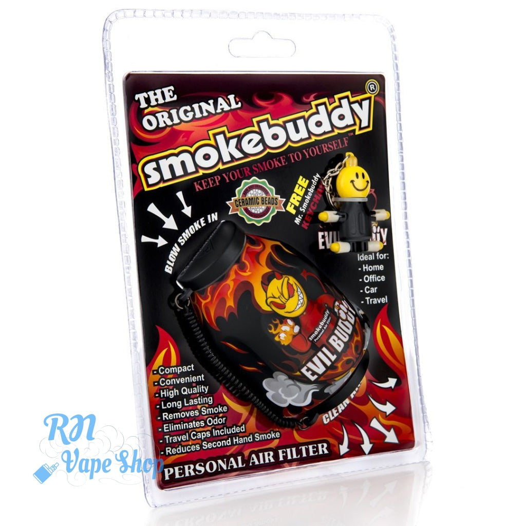 Smokebuddy Personal Air Filter Keeps second hand smoke away Smokebuddy Air Filter RN Vape Shop Evil Buddy Smokebuddy Original  