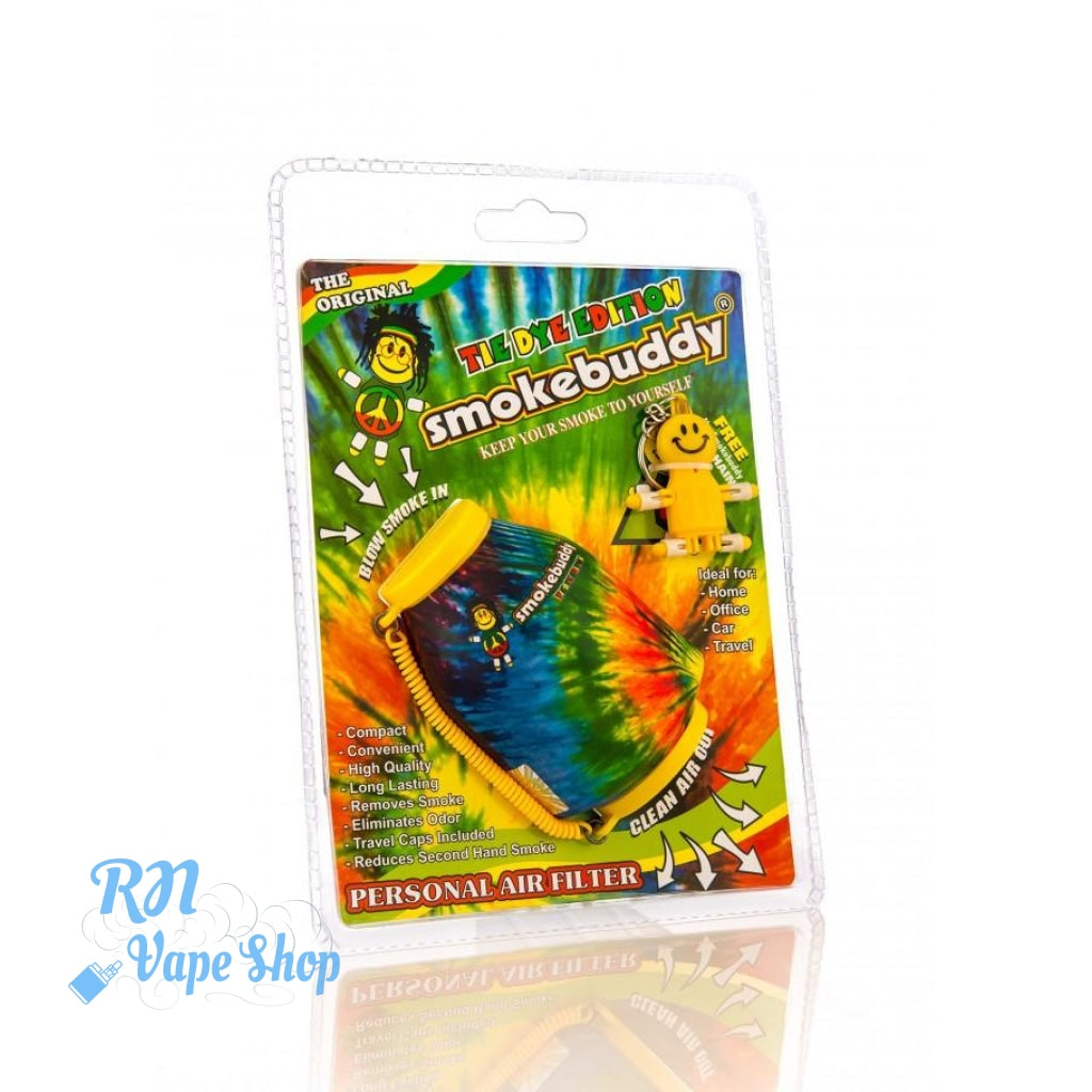 Smokebuddy Personal Air Filter Keeps second hand smoke away Smokebuddy Air Filter RN Vape Shop Tie Dye Yellow Smokebuddy Original  