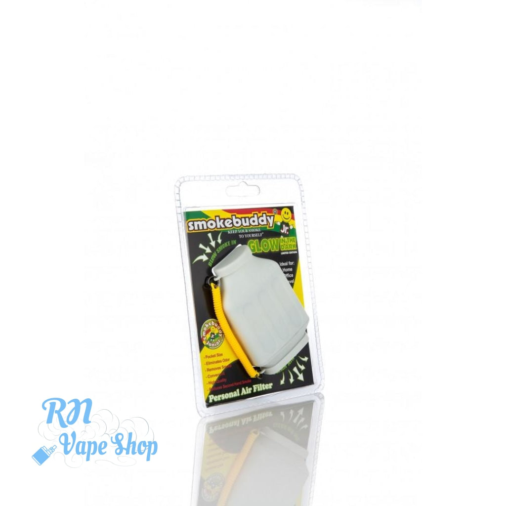 Smokebuddy Personal Air Filter Keeps second hand smoke away Smokebuddy Air Filter RN Vape Shop White (Glow in the Dark) - Jr  