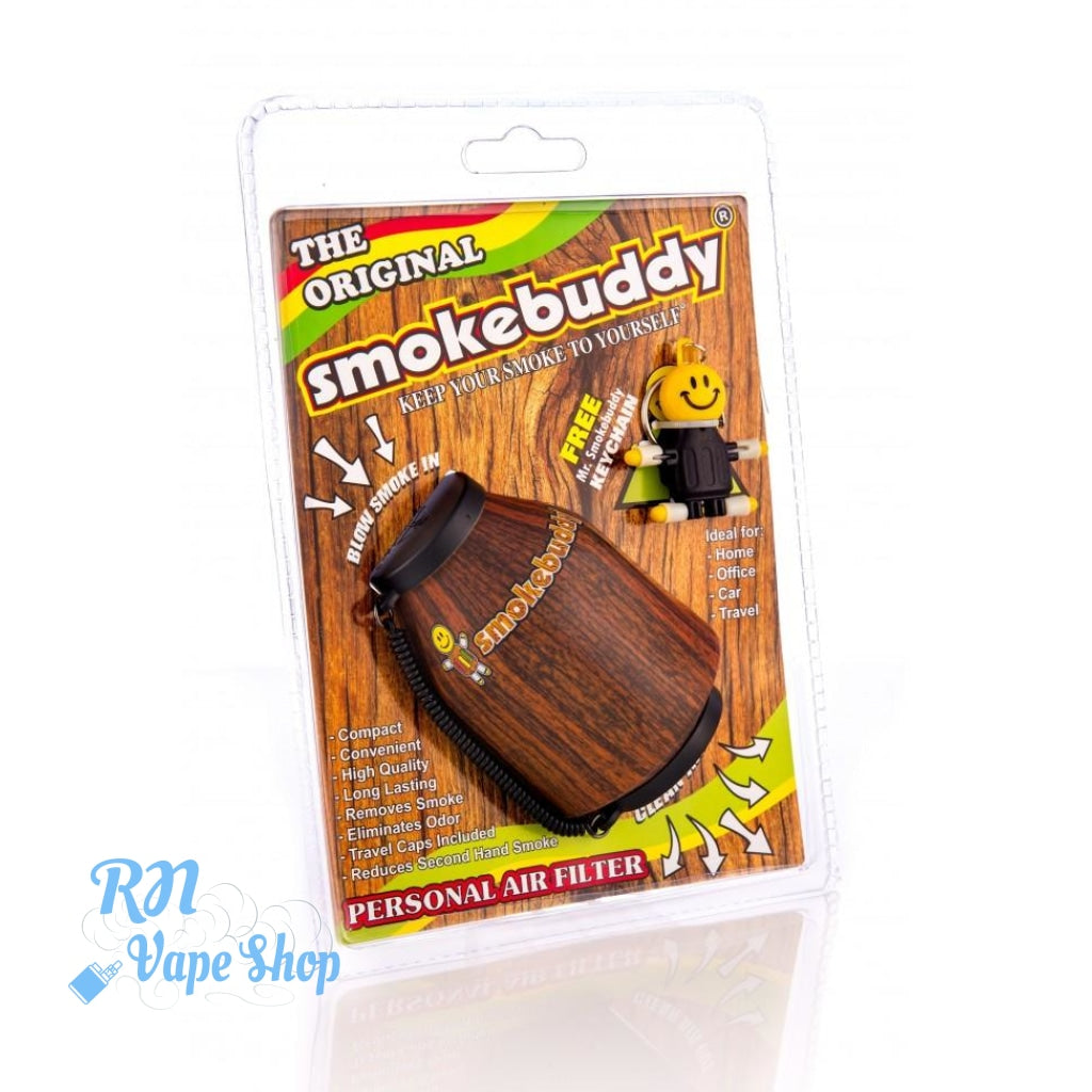 Smokebuddy Personal Air Filter Keeps second hand smoke away Smokebuddy Air Filter RN Vape Shop Wood Smokebuddy Original  