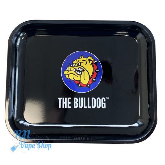 THE BULLDOG Metal Rolling Trays - Single Logo The Bulldog Rolling Tray RN Vape Shop Large  